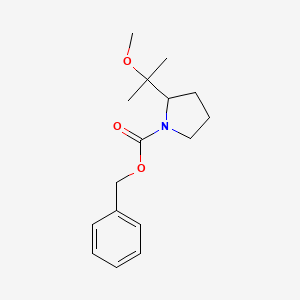 molecular formula C16H23NO3 B8133944 Benzyl 2-(2-methoxypropan-2-yl)pyrrolidine-1-carboxylate 