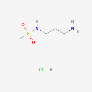 molecular formula C4H13ClN2O2S B8133983 N-(3-aminopropyl)methanesulfonamide hydrochloride 