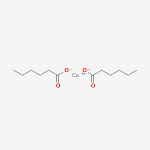molecular formula C12H22CuO4 B081341 Copper dihexanoate CAS No. 13476-79-4