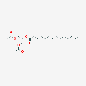molecular formula C21H38O6 B081342 1,3-Diacetyloxypropan-2-yl tetradecanoate CAS No. 14290-23-4