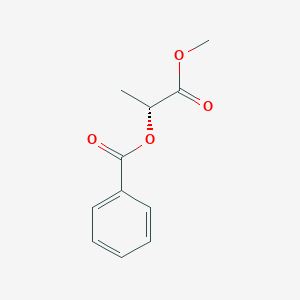 molecular formula C11H12O4 B8134207 (R)-1-Methoxy-1-oxopropan-2-yl benzoate 
