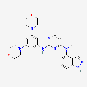 molecular formula C26H30N8O2 B8134273 AZ12672857 