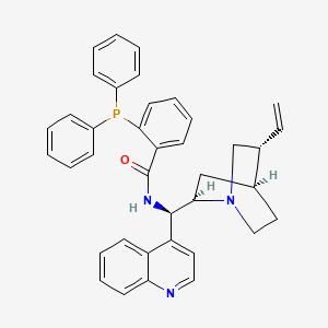 molecular formula C38H36N3OP B8134393 N-(9R)-Cinchonan-9-yl-2-(diphenylphosphino)benzamide 