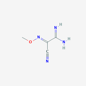 molecular formula C4H6N4O B8134889 2-Cyano-2-(methoxyimino)acetamidine 