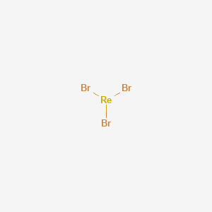 molecular formula Br3Re B081350 Rhenium bromide (ReBr3) CAS No. 13569-49-8