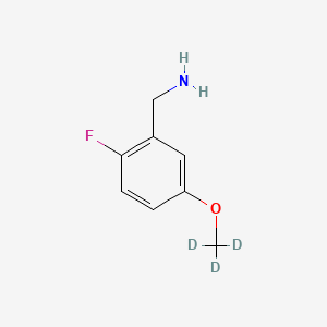 molecular formula C8H10FNO B8135029 [2-Fluoro-5-(methoxy-d3)phenyl]methanamine 