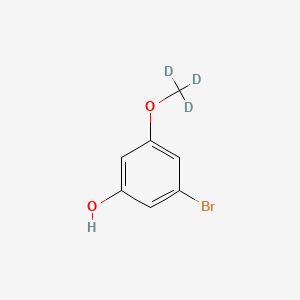 molecular formula C7H7BrO2 B8135058 3-Bromo-5-(methoxy-d3)phenol 
