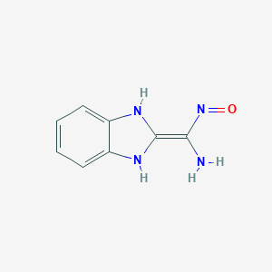 molecular formula C8H8N4O B081351 1H-Benzimidazole-2-carboximidamide,N-hydroxy- CAS No. 14483-74-0
