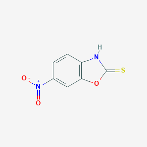 molecular formula C7H4N2O3S B081354 6-Nitro-benzooxazole-2-thiol CAS No. 14541-93-6