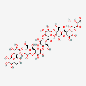 molecular formula C54H92O46 B8135594 Glc(a1-4)Glc(a1-4)Glc(a1-4)Glc(a1-4)Glc(a1-4)Glc(a1-4)Glc(a1-4)Glc(a1-4)aldehydo-Glc 