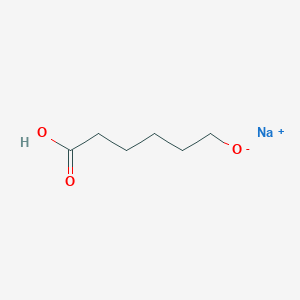 molecular formula C6H11NaO3 B8135741 sodium;6-hydroxy-6-oxohexan-1-olate 