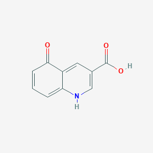 molecular formula C10H7NO3 B8135746 5-oxo-1H-quinoline-3-carboxylic acid 