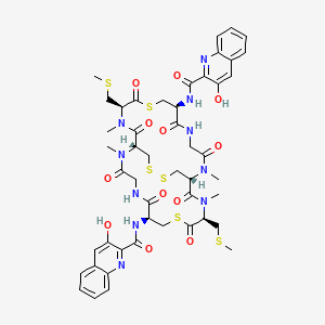 molecular formula C48H56N10O12S6 B8135790 thiocoraline A 