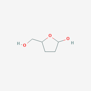 molecular formula C5H10O3 B081363 Tetrahydro-5-hydroxyfuran-2-methanol CAS No. 14153-04-9