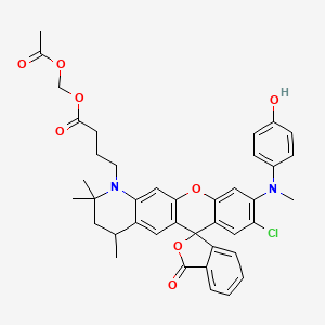 molecular formula C40H39ClN2O8 B8136411 HKYellow-AM 