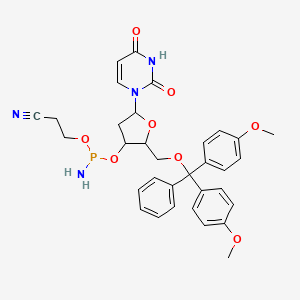 molecular formula C33H35N4O8P B8136836 Dmt-du amidite 0.25g, ab, single 