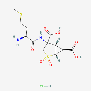 molecular formula C12H19ClN2O7S2 B8137013 Pomaglumetad methionil hydrochloride 