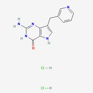 molecular formula C12H13Cl2N5O B8137014 Peldesine dihydrochloride 