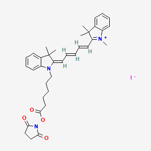 molecular formula C36H42IN3O4 B8137051 Cyanine5 NHS ester (iodide) 