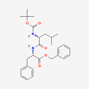L-Phenylalanine, N-[N-[(1,1-dimethylethoxy)carbonyl]-D-leucyl]-, phenylmethyl ester