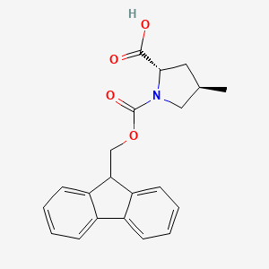 molecular formula C21H21NO4 B8137145 Fmoc-trans-4-methyl-L-Pro-OH 