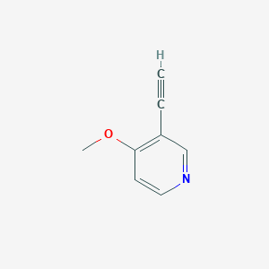 molecular formula C8H7NO B8137166 3-Ethynyl-4-methoxypyridine 