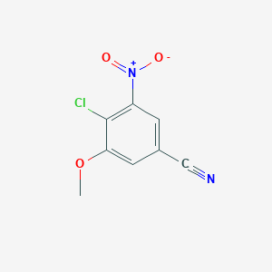 molecular formula C8H5ClN2O3 B8137273 4-Chloro-3-methoxy-5-nitrobenzonitrile 