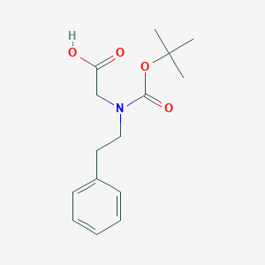 molecular formula C15H21NO4 B8137614 N-Boc-N-(2-phenylethyl)glycine 