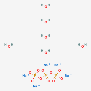 molecular formula H12Na5O16P3 B081379 Pentasodium triphosphate hexhydrate CAS No. 15091-98-2