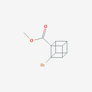 molecular formula C10H9BrO2 B8138278 Methyl 2-bromocubane-1-carboxylate 