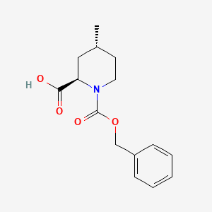 molecular formula C15H19NO4 B8138366 (2R,4R)-1-Cbz-4-methyl-piperidine-2-dicarboxylic acid 