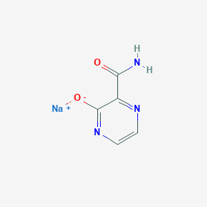 molecular formula C5H4N3NaO2 B8138649 Sodium (3-oxo-3,4-dihydropyrazine-2-carbonyl)amide 