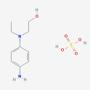 molecular formula C10H18N2O5S B081388 2-((4-Aminophenyl)(ethyl)amino)ethanol sulfate CAS No. 14623-68-8