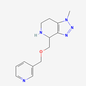 molecular formula C13H17N5O B8139415 1-Methyl-4-((Pyridin-3-Ylmethoxy)Methyl)-4,5,6,7-Tetrahydro-1H-[1,2,3]Triazolo[4,5-C]Pyridine 