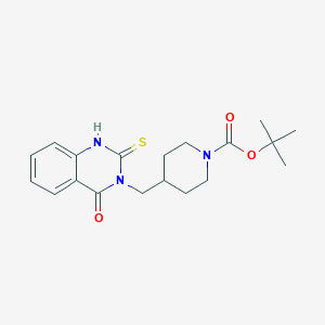 tert-butyl 4-[(4-oxo-2-sulfanylidene-1H-quinazolin-3-yl)methyl]piperidine-1-carboxylate