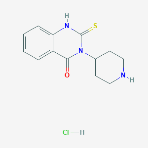 3-piperidin-4-yl-2-sulfanylidene-1H-quinazolin-4-one;hydrochloride