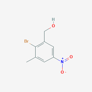 molecular formula C8H8BrNO3 B8139629 (2-Bromo-3-methyl-5-nitrophenyl)methanol 