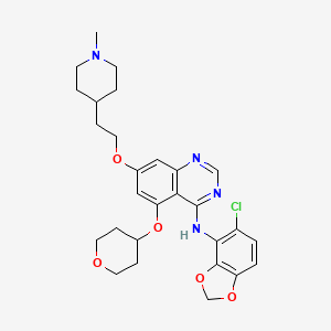 molecular formula C28H33ClN4O5 B8139663 Azd0530;azd-0530;azd 0530 