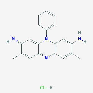 molecular formula C20H19ClN4 B8139669 8-imino-3,7-dimethyl-10-phenylphenazin-2-amine;hydrochloride 