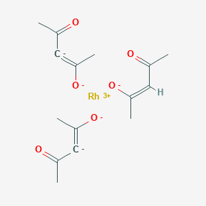 molecular formula C15H19O6Rh-2 B8139688 (Z)-4-oxopent-2-en-2-olate;4-oxopent-2-en-2-olate;rhodium(3+) 