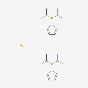 molecular formula C22H38FeP2 B8139701 Cyclopenta-2,4-dien-1-yl-di(propan-2-yl)phosphane;iron 