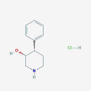 molecular formula C11H16ClNO B8139745 cis-4-Phenyl-3-piperidinol HCl 
