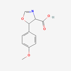 5-(4-Methoxyphenyl)-4,5-dihydro-1,3-oxazole-4-carboxylic acid