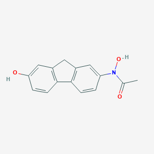 molecular formula C15H13NO3 B081399 N-hydroxy-N-(7-hydroxy-9H-fluoren-2-yl)acetamide CAS No. 14461-87-1