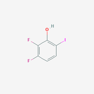 molecular formula C6H3F2IO B8139917 Phenol, 2,3-difluoro-6-iodo- CAS No. 186590-28-3
