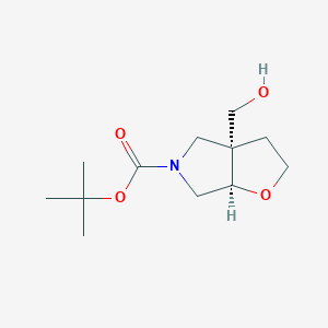 molecular formula C12H21NO4 B8139931 rel-tert-Butyl (3aR,6aR)-3a-(hydroxymethyl)hexahydro-5H-furo[2,3-c]pyrrole-5-carboxylate 