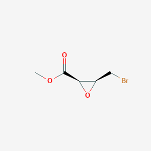 molecular formula C5H7BrO3 B8139944 methyl (2R,3S)-3-(bromomethyl)oxirane-2-carboxylate 