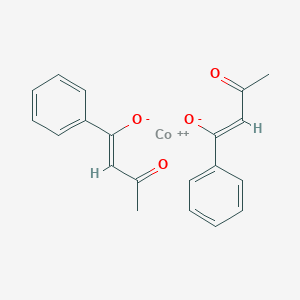 molecular formula C20H20CoO4 B081400 Bis(1-phenylbutane-1,3-dionato-O,O')cobalt CAS No. 14128-95-1