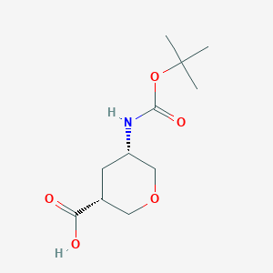 rac-(3R,5S)-5-{[(tert-butoxy)carbonyl]amino}oxane-3-carboxylic acid