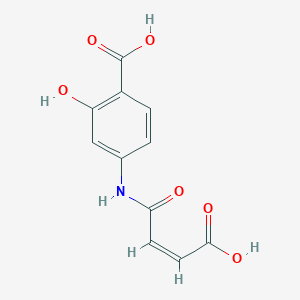 molecular formula C11H9NO6 B8140078 N-(3-hydroxy-4-carboxy-phenyl)-maleamic acid CAS No. 58174-50-8